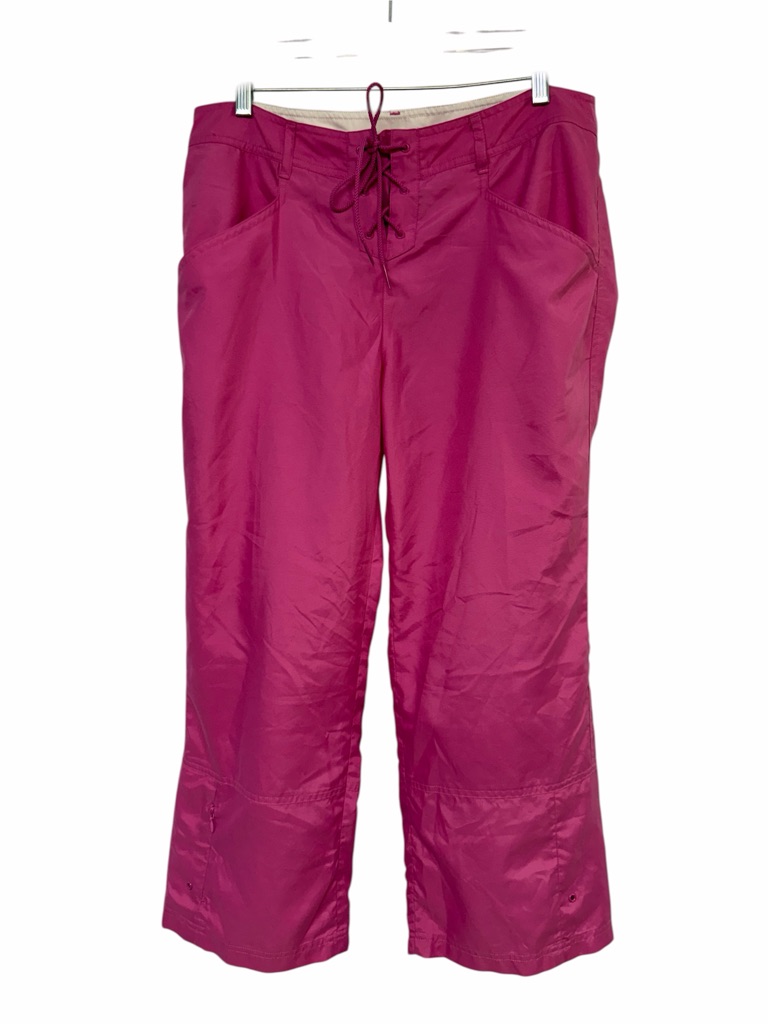 Athleta Size 12 Pink Lightweight Pants Drawstring Active Travel Casual
